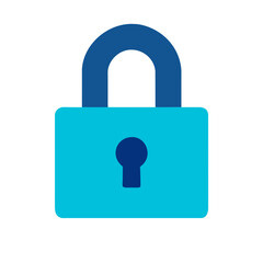 Lock icon on a Transparent Background