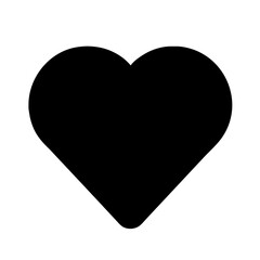 Heart love romance icon on a Transparent Background