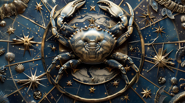 This image showcases a meticulously crafted metallic crab with intricate details.