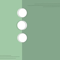 Modern background with circular elements, green tone.