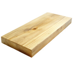 Wooden plank table isolated on a transparent background.