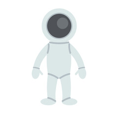 Vector flat cosmonaut isolated on white background