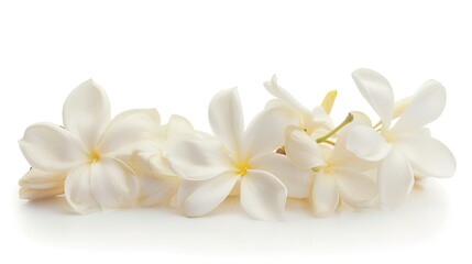 Jasmine flower isolated on white background. ,Generative ai, 