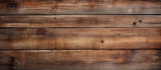 Fototapeta premium A closeup of a brown hardwood table with a blurred background, showcasing the intricate wood grain pattern and shades of beige from the wood stain