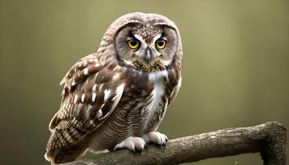 A Contemplative Owl In A Meditative Pose