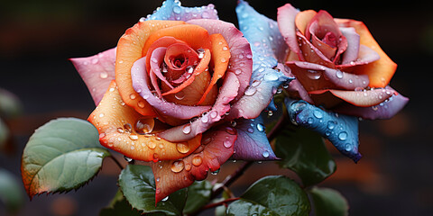 An amazing rose, with a harmonious, balanced combination of shape and color, like a gift of natur