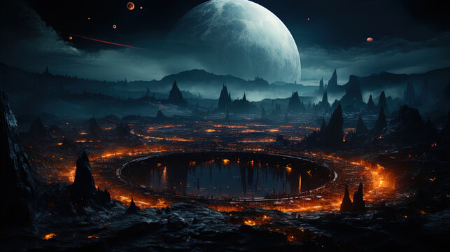 A planet with ancient artifacts and archaeological discoveries, like an archive of forgotten civ