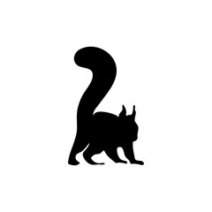Squirrel Silhouette Illustration