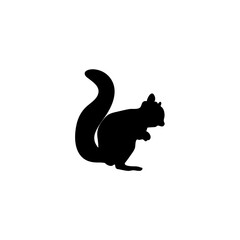 Squirrel Silhouette Illustration