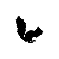 Squirrel Silhouette Illustration