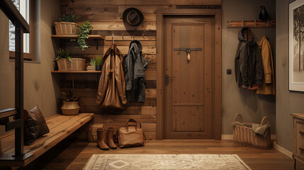 Welcoming Hallway with Chic Decor 