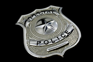 Law enforcement badge for authority 
