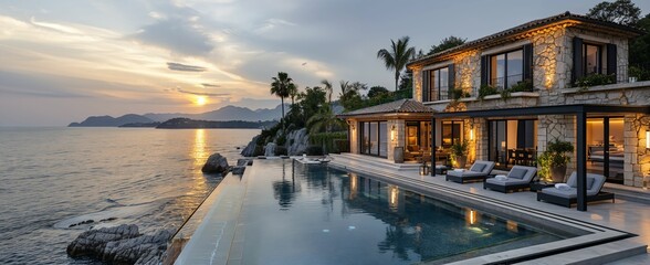 Real estate luxury market, exclusive properties and high-end clientele - obrazy, fototapety, plakaty