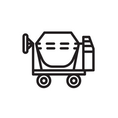 Build Fabric Mixer Line Icon