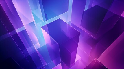 Obraz premium Purple and Blue Abstract Background With Squares