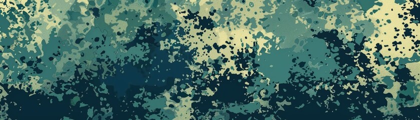 A digital camouflage pattern with a modern color scheme suitable for tech and gaming themes - obrazy, fototapety, plakaty