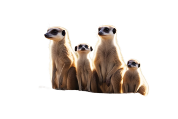 suricate family mongoose kalahari mammal pregnant animal africa african baby cute small wild wildlife desert eye mother face standing upright guard hair snout