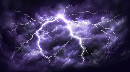  a purple and black background with a lightning bolt in the center of the image and a black background with a lightning bolt in the center of the image.