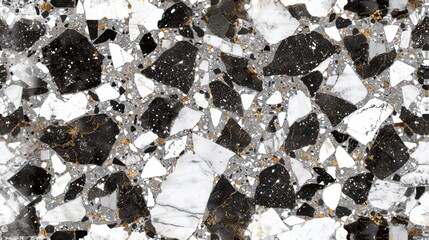  a black and white marble pattern with gold and silver flecks and a black and white marble pattern with gold flecks and silver flecks and black and white marble pattern with gold flecks.