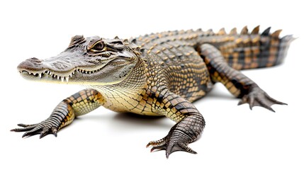 alligator isolated on white
