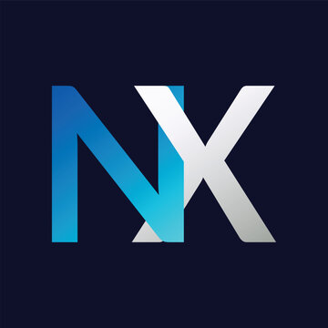 NX Letter Logo Template Illustration Design.