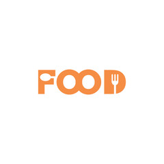 logo design vector abstract food typography