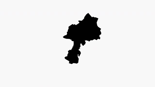 Animated video of Dhamar map in Yemen