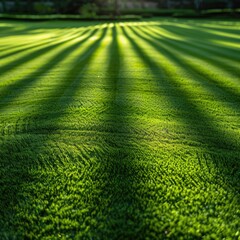 A background of a perfectly manicured lawn showcasing the beauty of simplicity in nature