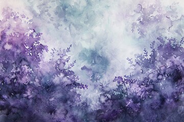 A delicate watercolor wash in soft lilac and mint creating a peaceful and artistic background