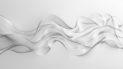 A minimalist background of a gently curving wave symbolizing simplicity and fluidity in design - obrazy, fototapety, plakaty