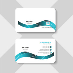 Clean professional business card template