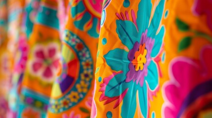 A colorful Cinco de Mayo banner with bright, festive patterns and a bold announcement text 