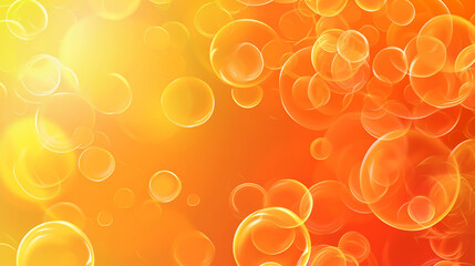 abstract orange background with circles