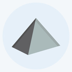 Icon Pyramid - Flat Style - Simple illustration