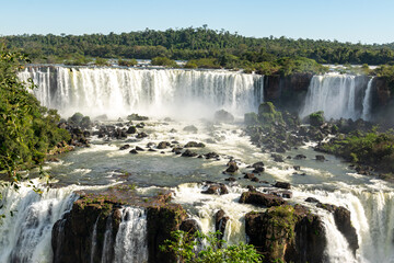 Waterfalls of the waterfalls in the jungle