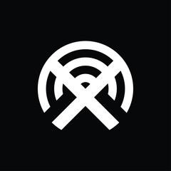 vector logo monogram design forming letters 