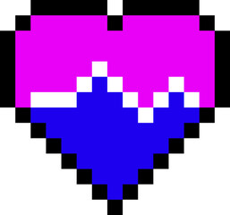 Pixelated Arcade Heart