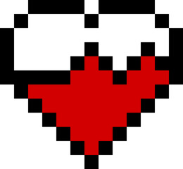 Pixelated Arcade Heart