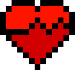 Pixelated Arcade Heart