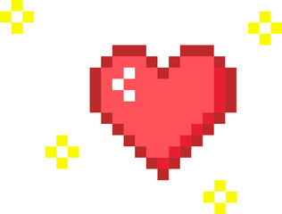 Pixelated Arcade Heart