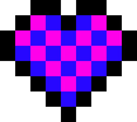 Pixelated Arcade Heart