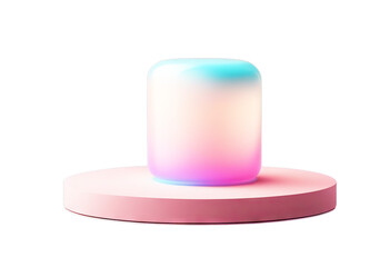 splay cylinder Vector Pastel podium product scene hologram minimal Stage realistic showcase mockup geometric forms color poduim dais pastel background hologram soft cute green pink three-dimensional