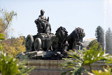 La fuente de la Cibeles en la Ciudad de México monumento histórico. 