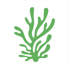 Algae plant abstract vector element