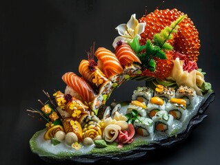 Delicious fusion of sushi flavors