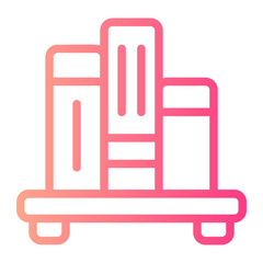 bookshelf gradient icon