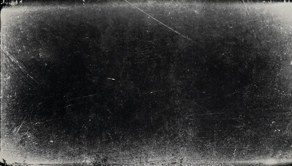 Fototapeta premium Dark scratched grunge background old film effect space for your text or picture dusty texture, with a visible grain noise