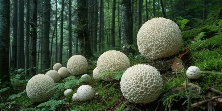 Giant puffball Mushrooms