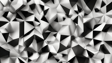 Abstract Background with Black and White Angular Shape