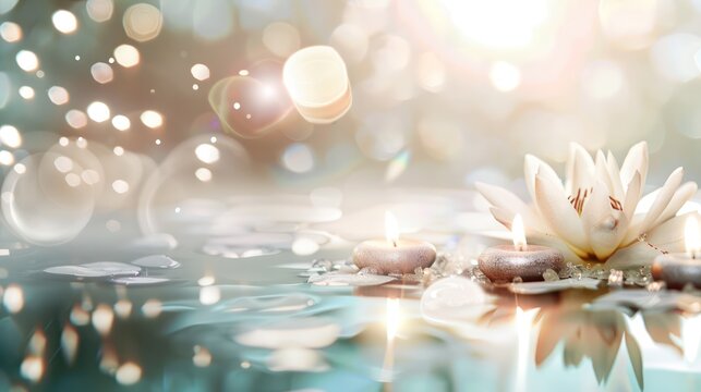A world of beauty and relaxation with our spa background.